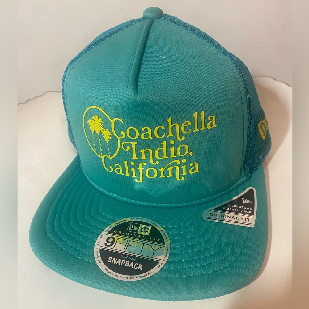 Coachella Indio California 9Fifty New Era Trucker Hat Snapback Cap BOGO
